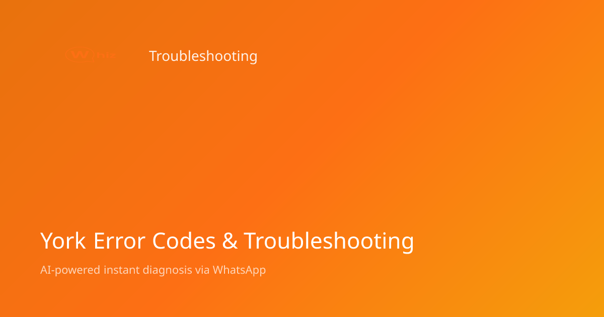 York Error Codes: Meanings & Fixes | AskWhiz | AskWhiz